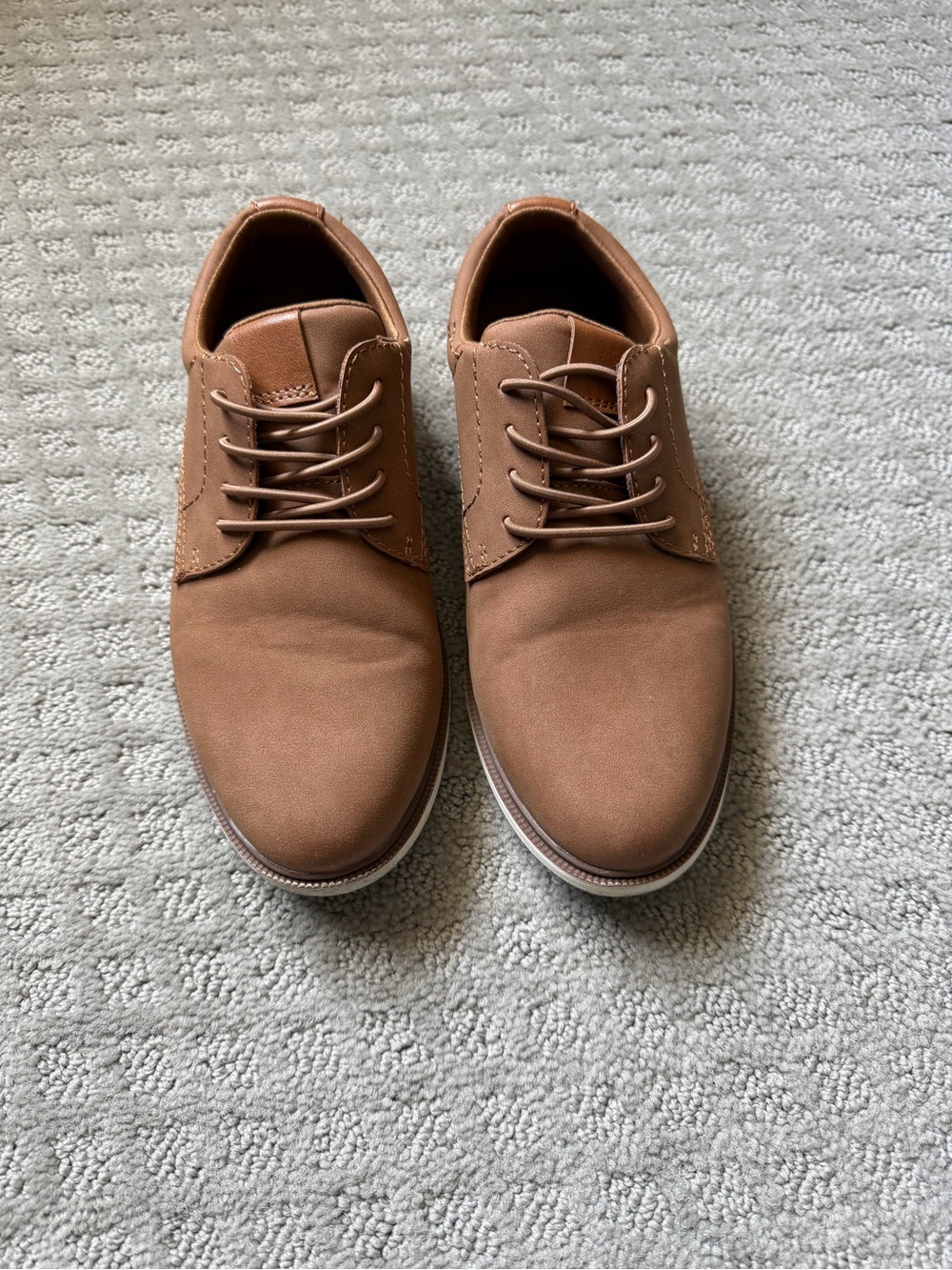 Boys Casual Brown Lace-Up Derby Shoes